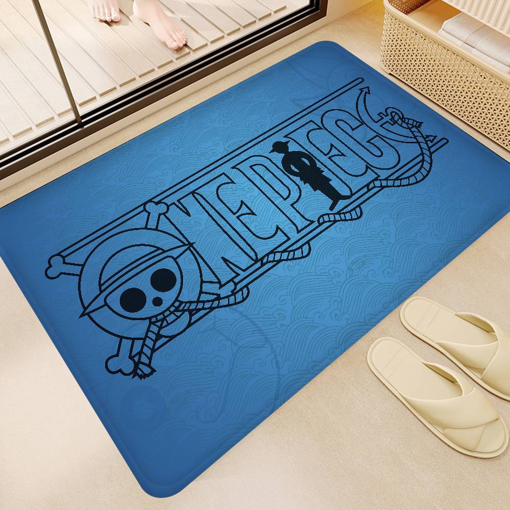 Shonen Anime O-One P-Piece Floor Mat Rectangle Anti-slip Home Soft Badmat Front Door Indoor Outdoor Mat Hotel Decor Mat