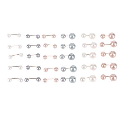 30 Pcs Brooch Pins Fashionable Durable Not Easily Fade Good Gloss Simple Classic Faux Pearl
