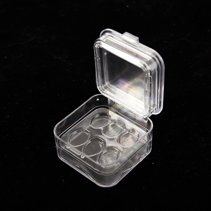 1 Stück Kleine Kronenbox mit transparenter flexibler Folie Kunststoff Zähne Prothesenaufbewahrung