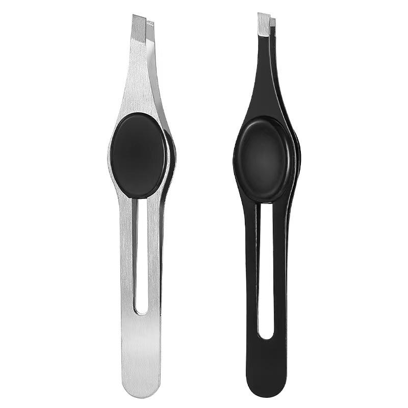 Professionelle Augenbrauenpinzette aus Edelstahl, zum Entfernen feiner Haare, zum Abziehen schräger Augenbrauenclips, Make-up-Tool