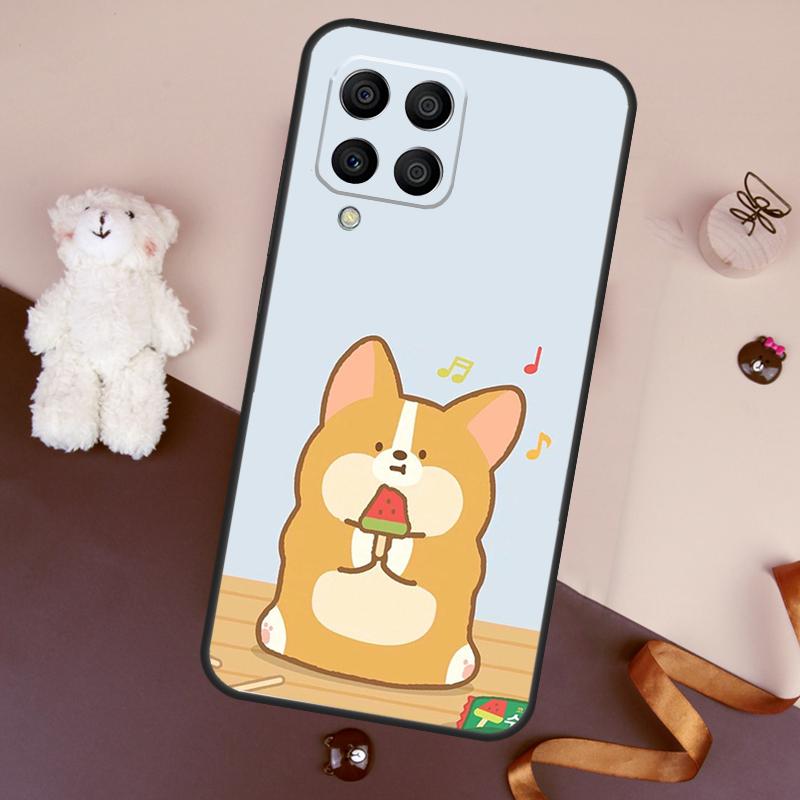 Cartoon Corgi Case For Samsung Galaxy M13 M54 M34 M14 M56 M36 M16 M31 M11 M53 M12 M32 M52 M35 M55 M15 M06
