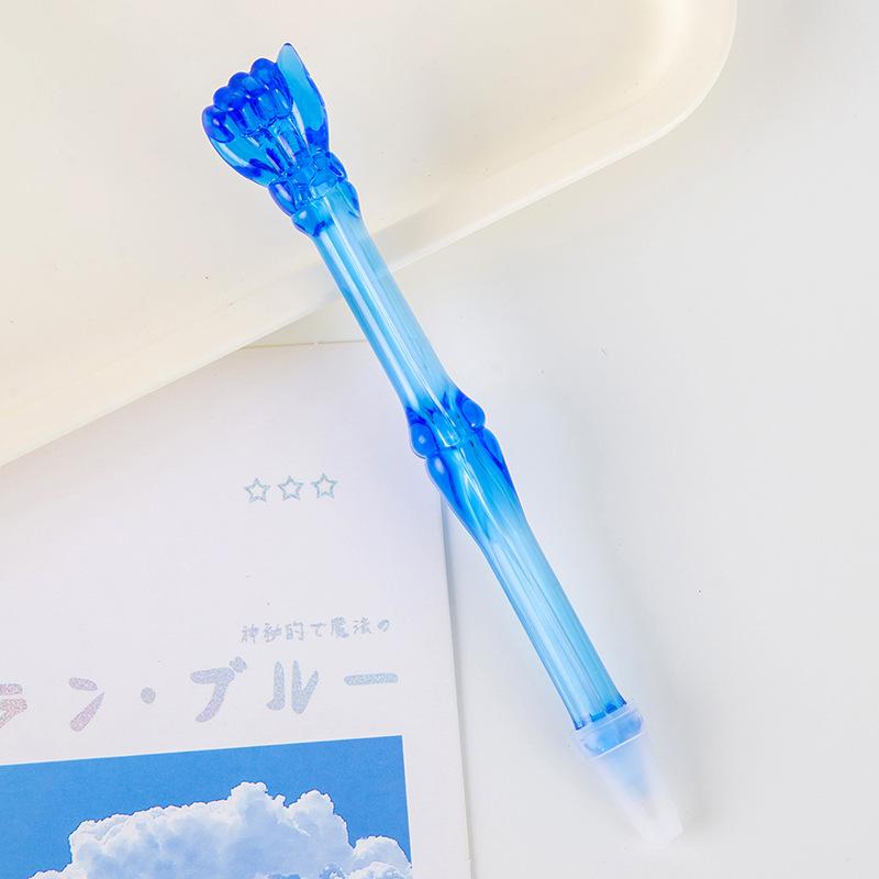 1/6Pcs 0.5Mm Ballpoint Pen Creative Cartoon Gesture Shaped Pen Office Supplies Student Stationery Prize Gift Pen