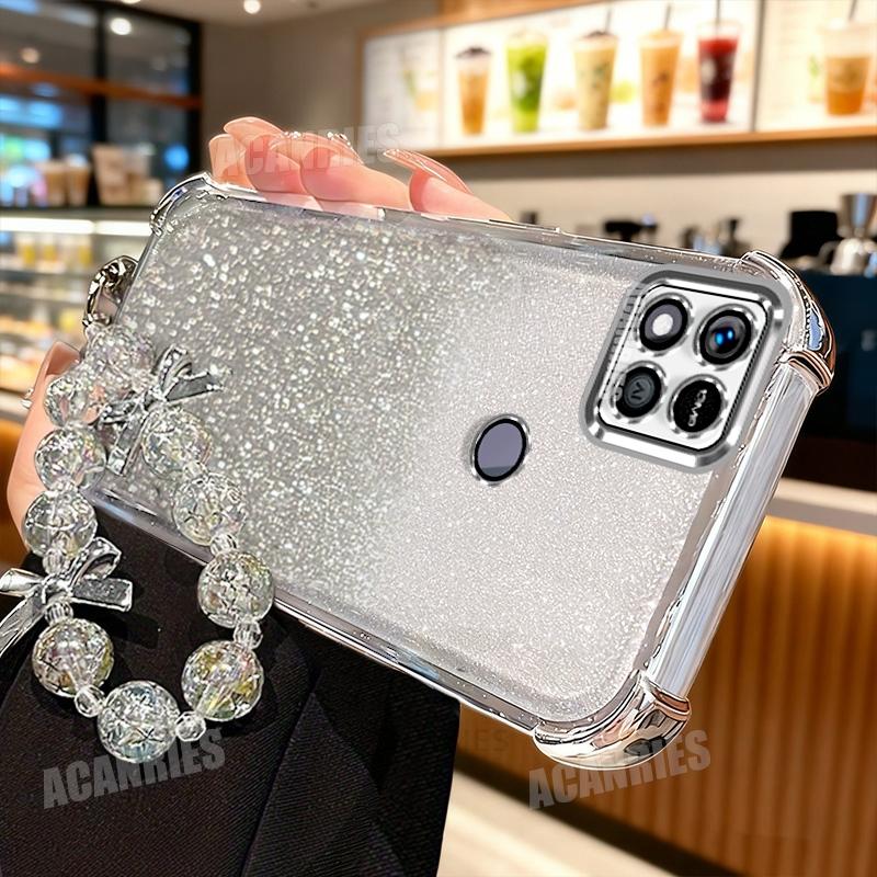 

Redmi10a Star Lanyard Plating Glitter Shockproof Silicone Case On For Xiaomi Redmi 10c 10a 9a 9c Nfc 9at Soft Back Cover Redmi9c Redmi 9C