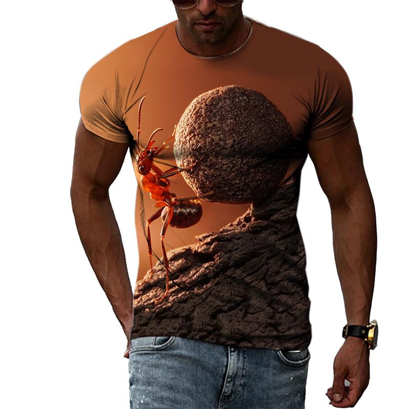 Ant Series 3D Printed Tee Shirts Men's Casual Fashion Men Top Summer Short Sleeve T-shirt