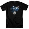 Mighty Morphin Power Rangers Blue 25 T Shirt Mens Licensed Classic TV Black