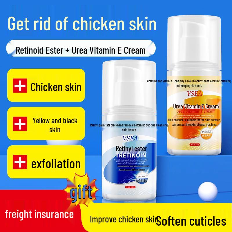 Retinoid Ester & Vitamin E Cream for Reducing Comedones, Melanin, and Chicken Skin - Face & Body Lotion