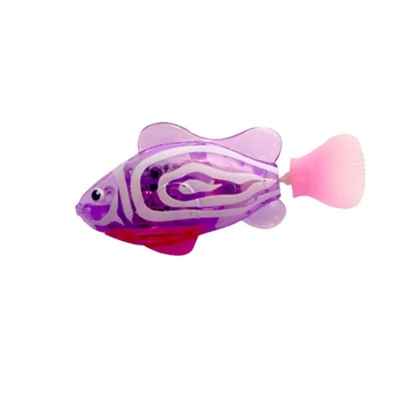 Katzenspielzeug LED Induktiv Interaktiv Schwimmender Roboter Fisch Spielzeug Leuchtende Elektrische Fische Stimulieren Kätzchen Jagdinstinkt Haustierprodukte