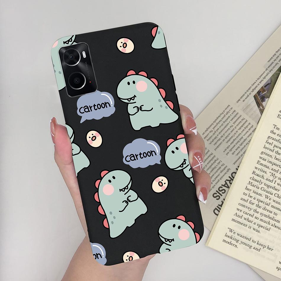 Phone Case For Oppo A96 A97 Cat Monster Soft Matte Silicone Anti Drop Back Cover For Oppo A 96 97 OppoA96 Bumper Funda Coque Bag