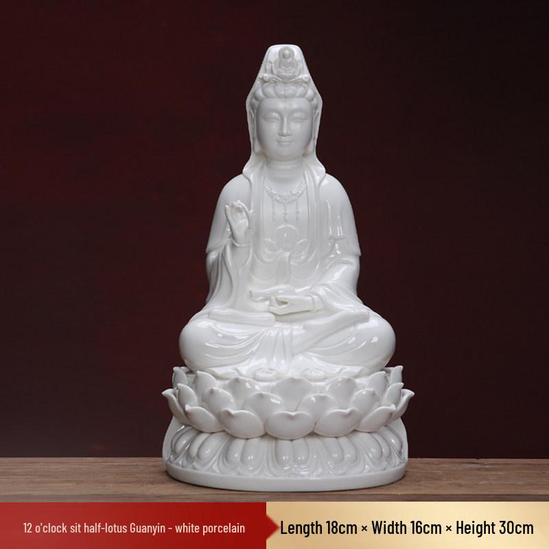 Master Guanyin Bodhisattva Home Decor: Porcelain Guanyin and Buddha Statues