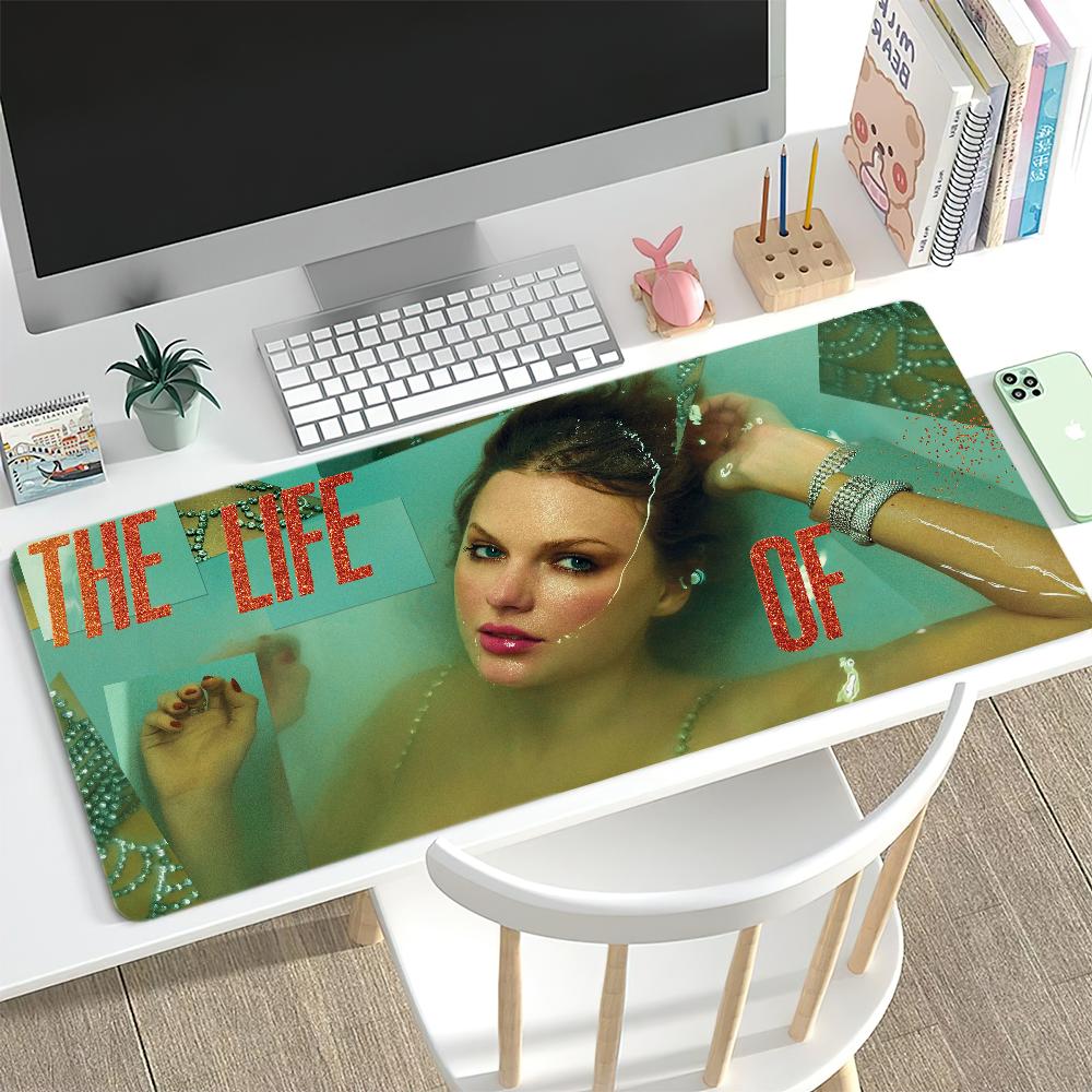 T-Taylobs Die Life Showgirl S-Swifts Mauspads Schreibtischunterlage Groß Rutschfest Ausfransungsfrei Tastatur Ergonomisch Büro Gummi PC Zuhause Benutzerdefiniert
