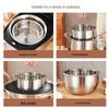 ZISIZ 304 Stainless Steel Steamer Rack with Stand, 22cm