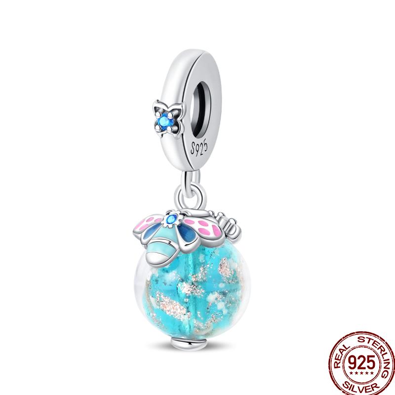 Copper Spring Luminous Insect Butterfly Series Flower Element Gift Beads Suitable For Pan Original Bracelet