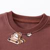 Boys' Cartoon Long Sleeve Knitted Cotton Sweatshirt - Autumn European & American Style Children's Clothing
