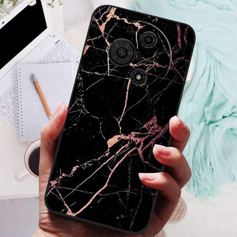 For TCL 605 Case Flower Geometric Painted Bumper Coque Soft Silicone Cover Fundas For TCL 60 SE 4G Cases 60SE TCL605 Shells