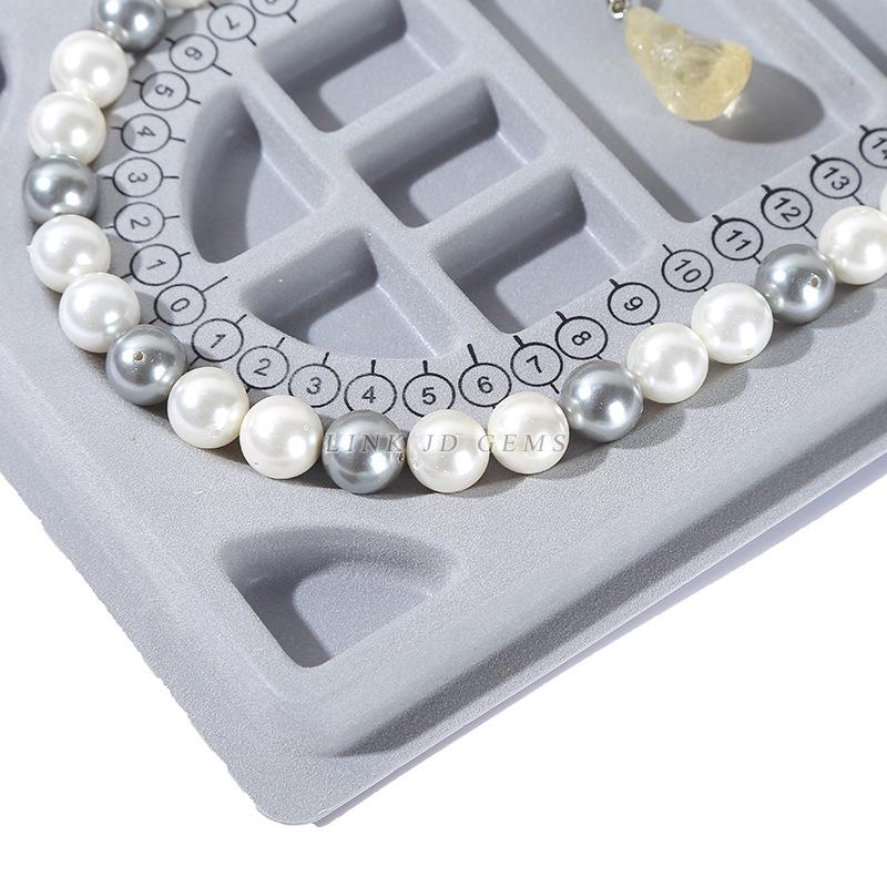 Jewelry DIY Necklace & Bracelet Beading Design Board with Measuring Tray.