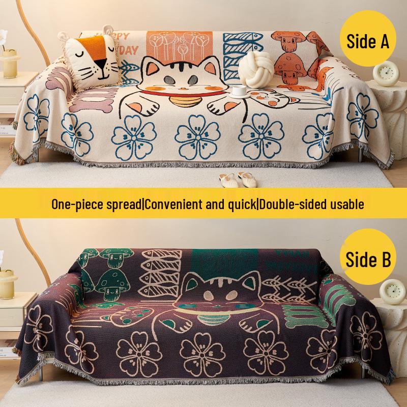 Luxury Anti-Slip Nordic Sofa Cover - Four Seasons Cat Claw Resistant