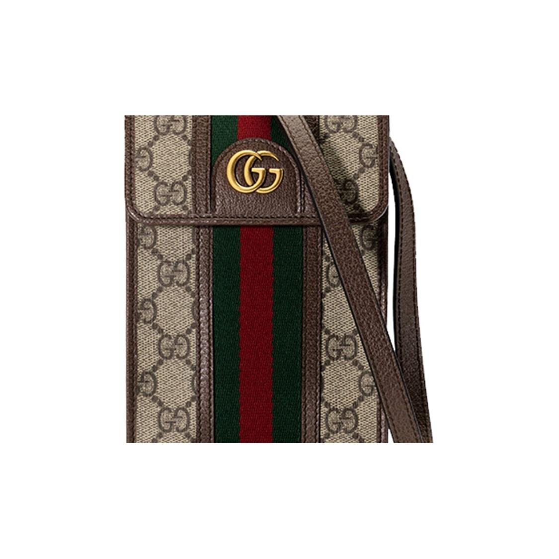 

GUCCI Ophidia тканий ремінець зі смугами з потертим логотипом комбінація полотна та шкіри сумка-месенджер унісекс колір blackwood One Size-Shopping Bag Set(Basic Set+Shopping Bag) ебеновий