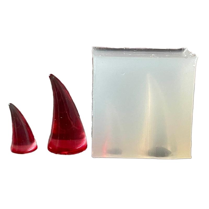 

Tiny Size Devil Horn Silicone Mold Jewelry Making Resin Molds Animal Horn Candy Chocolate Mold Jewelry Making Tool