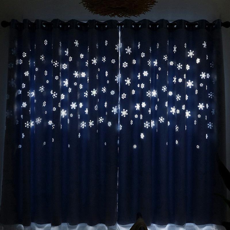 Hollow Out Flower Window Curtain for Shading Home Decoration