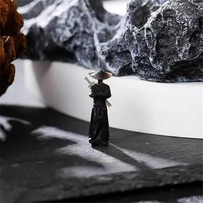 6Pcs/set Cartoon Car Statue Ornament Mini Swordsman Miniatures Chinese Swordsman Figure  Bedroom