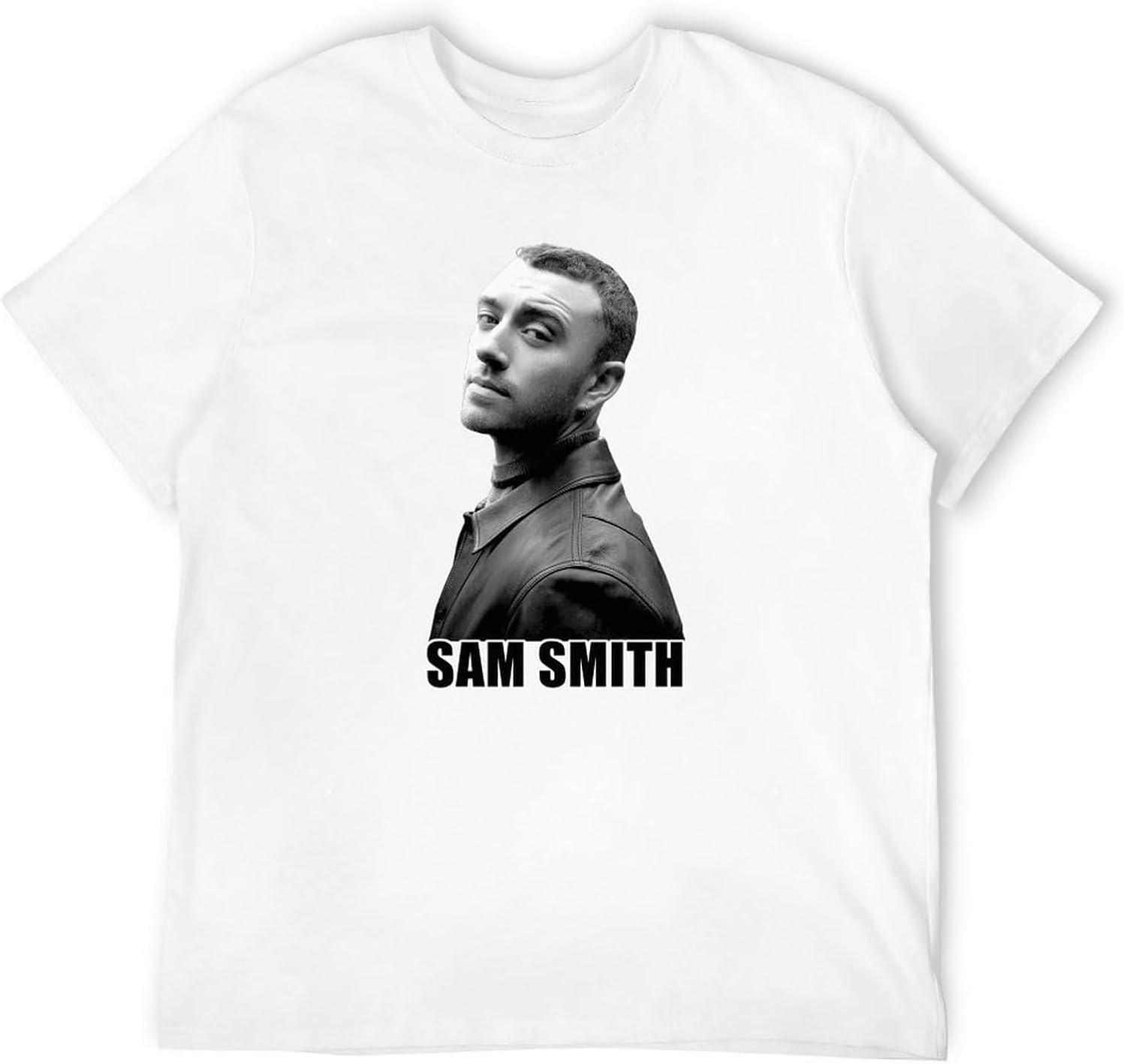 Sam Smith T-Shirt English Singer-Songwriter Samuel Frederick Print White Mens 4XL белый