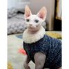Devon Rex Thickening Plush Coat Cat Sweater Costume Sphynix Clothes Katten Sphynx Pullover Clothing Products for Winter Outwear