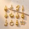 European & American 18K Gold Animal Series Stainless Steel Pendant with Color Retention