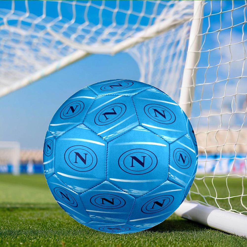 Napoli Football Club Emblem Size 5 Soccer Balls, Anti-Slip, Protective Football, Outdoor Sport, Practice Games, Birthdays Gift Suitable for Fan