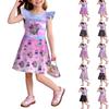 Girls Sleeveless U Neck Summer Dress Casual A Line Dress Lightweight Vacation Dress for Kids Toddler Dresses