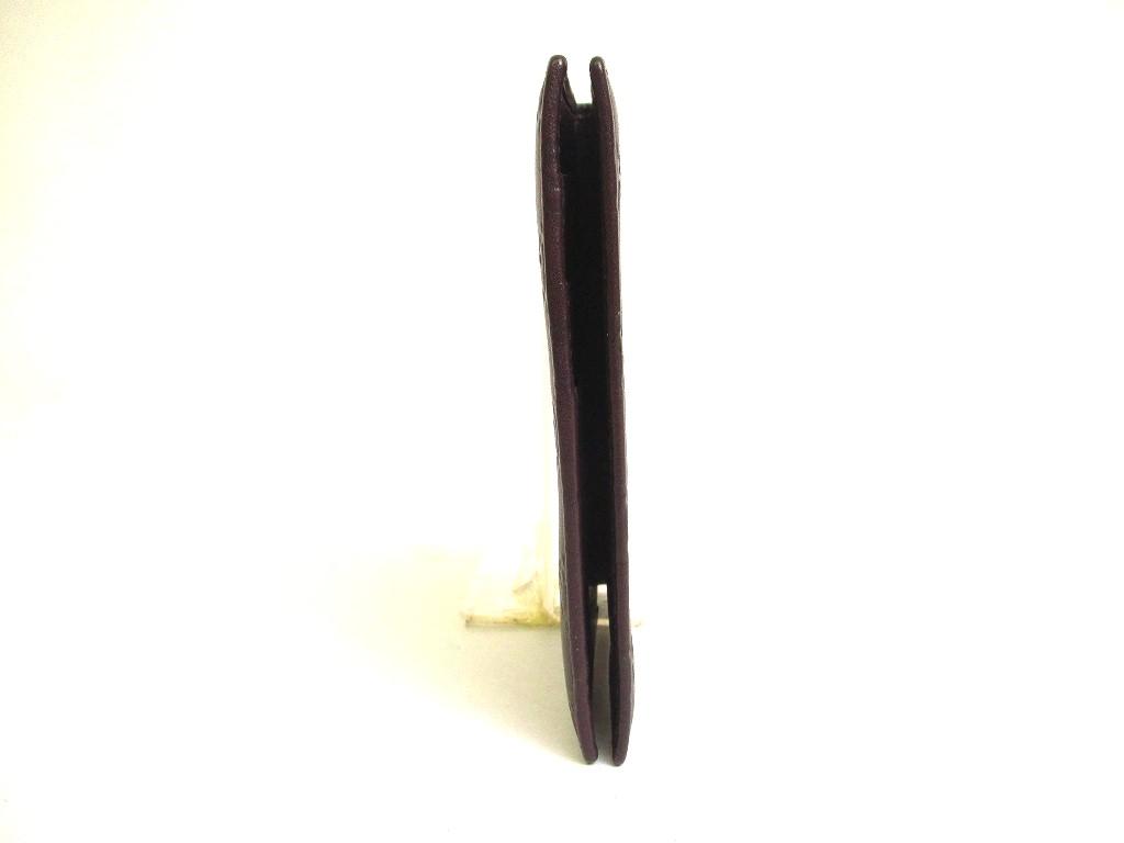 Authentic GUCCI Guccishima GG Leather Dark Brown Passport Holders #a214  Refurbished