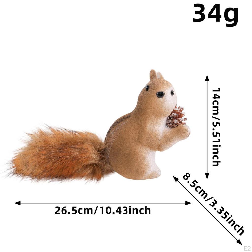 Squirrel Statue Gifts Cute Hanging Animal Sculpture for Office Xmas Tabletop