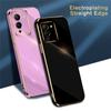 Solid Plating Lens Protection Case For Infinix InfinixHot 12i 12 11 11S 10 Play Note 12 11 10 Pro Candy Color Mirror Gold Frame Back Cover Shell