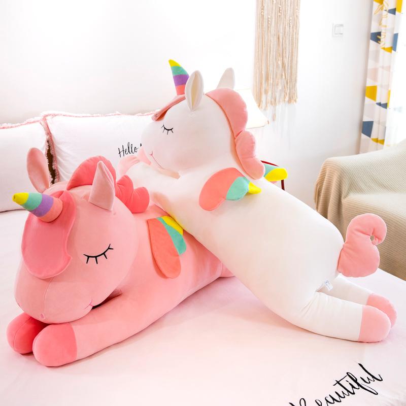 Cartoon Rainbow Unicorn Plush Toy Large Rainbow Angel Unicorn Doll Pillow Toy Gift