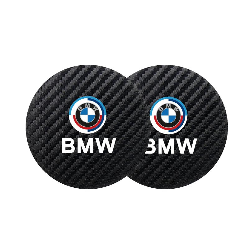 Original Car Water Cup Pad Auto Emblem Coaster For BMW E46 E90 E60 F30 F10 E39 E36 F20 G20 G30 E92 E87 E91 X5 E70 F11 E30 F31 X3 YF6