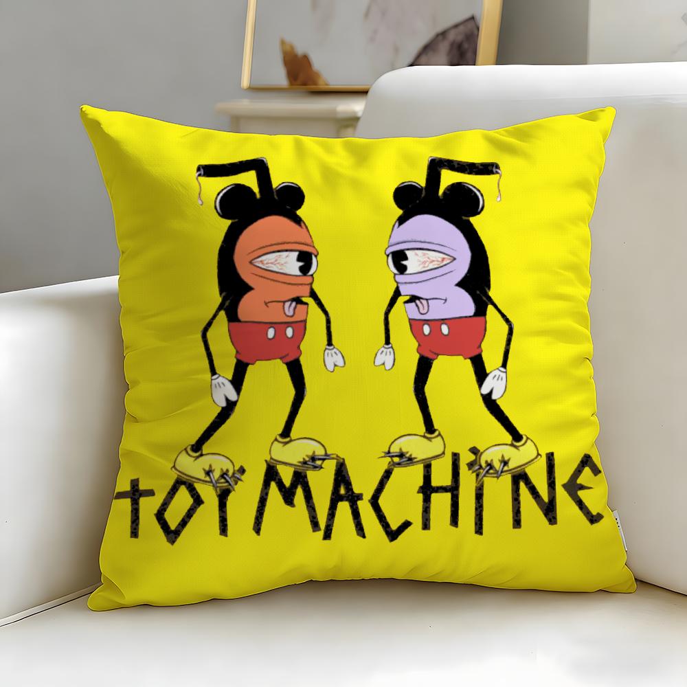 

популярный бренд Toy Machine Наволочка Мягкая Легко стирается Подушка Универсальная для Дивана Кровати Путешествий и Офиса 30X30cm