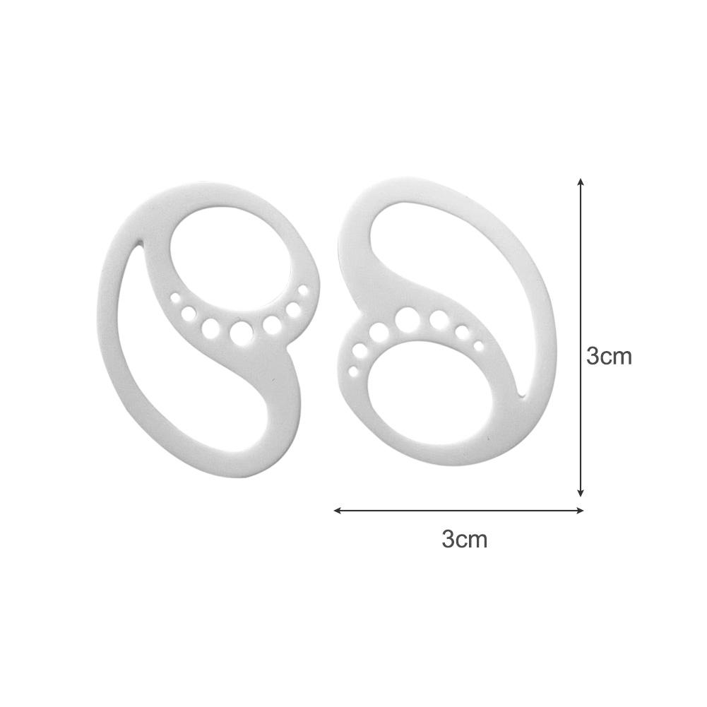 1-4 Pair Silicone Earphones Holder Portable Anti-Slip Silicone Earplug Hook Anti-Drop Secure Ear Earplug Solid Protector Tools