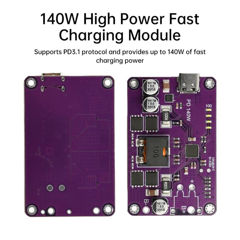 140W PD3.1 Fast Chargers Module Liions Battery Chargers/Discharger Module for Highly Power Devices