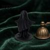 Matte Black Ghost Statue 3D Printed Cute Figurine, Minimalist Home Decor, & White Unique Artistic Design Dual Colors, Stable Base for