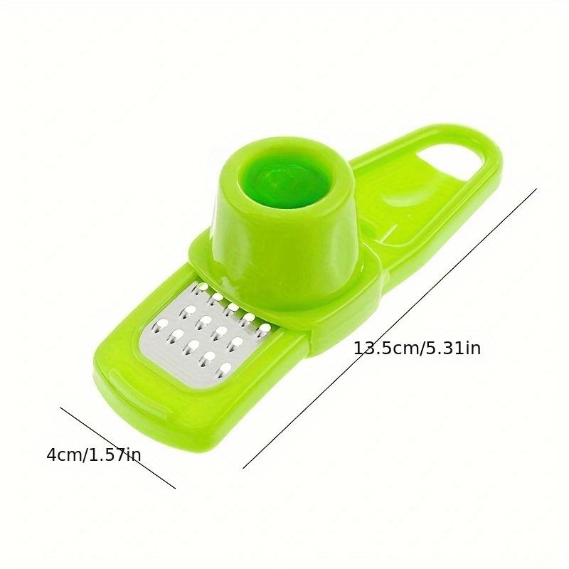 Manual Garlic Peeling Artifact,Manual Multifunctional Ginger Cutter,Plastic Kitchen Grater Grinder,Outdoor Cooking Grinding Tool