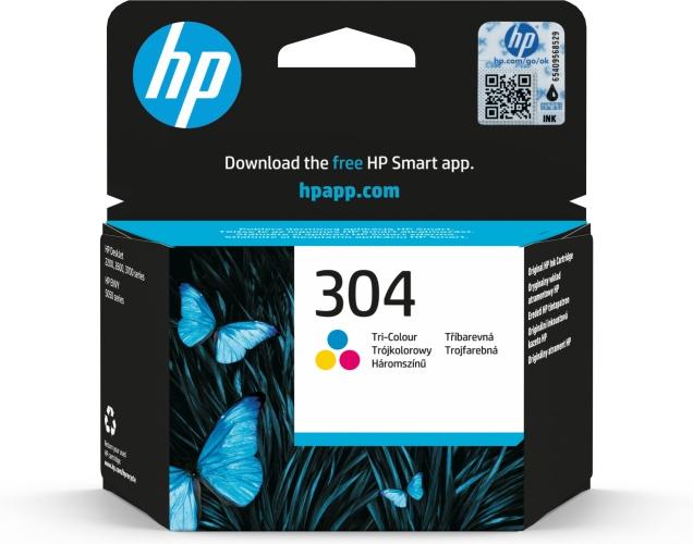 Hp 304 Tri-Color (N9K05Ae) Ink Cartridge, Cmy