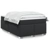 VidaXL Slatted Bed Base Mattress Black 120x200 Cm Faux Leather, Bed, Platform Bed, Panel Bed, Bedroom Furniture 3285205