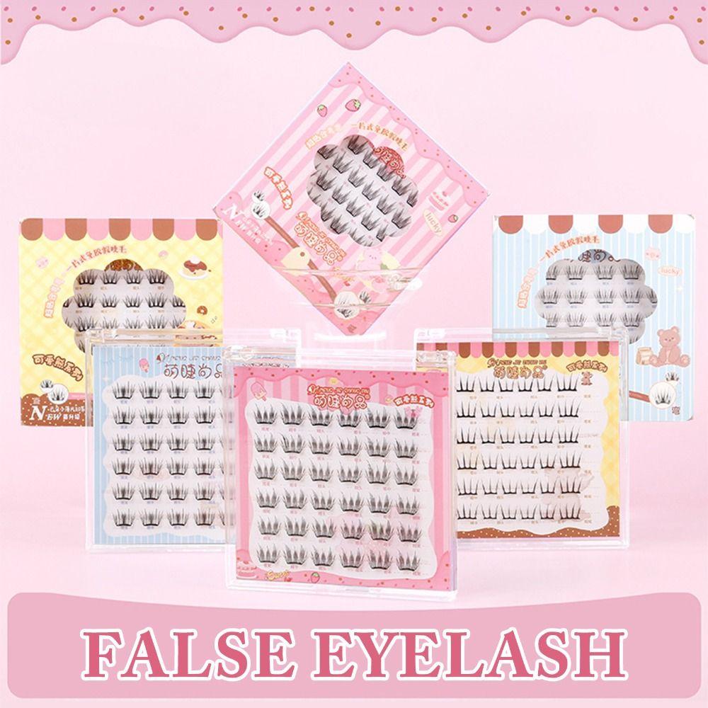 3D Volume False Eyelashes 6-Row DIY Lash Extension Kit Fake Eyelash  Makeup Enhancement
