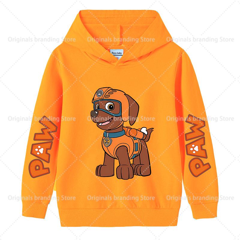 Mikina Paw Patrols pro děti Kawaii Chase Skye Dlouhý rukáv Dívčí Zimní tenká mikina Módní teplý dětský top Dárek