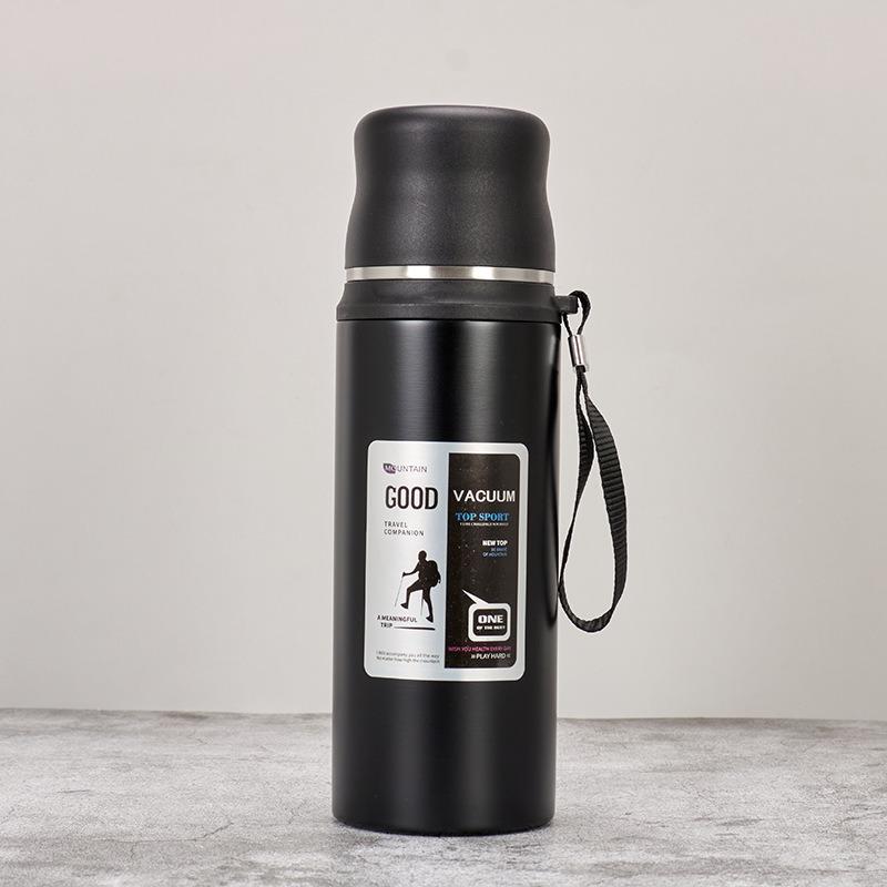Stainless Steel Thermos Bottle Large Capacity Water Bottle Leakproof Coffee Vacuum Flask Outdoor Travel Portable Thermal Cup