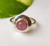 Natural  Pink Tourmaline Gemstone 925 Sterling Silver Designer  Ring Size 5.5 US