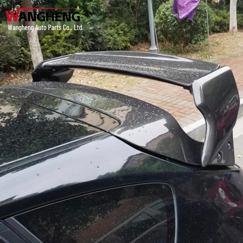Subaru Impreza STI Carbon Fiber Varis Rear Spoiler & Double Layer Diffuser Wing