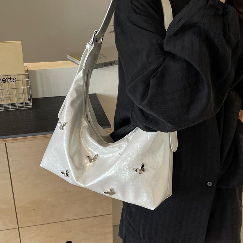 Модная плиссированная сумка-бабочка подмышкой для женщин — фото 4