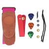 Guitar Strap Neck Belt Celluloid Picks with Install Parts Stringed Instrument AccessoriesPink