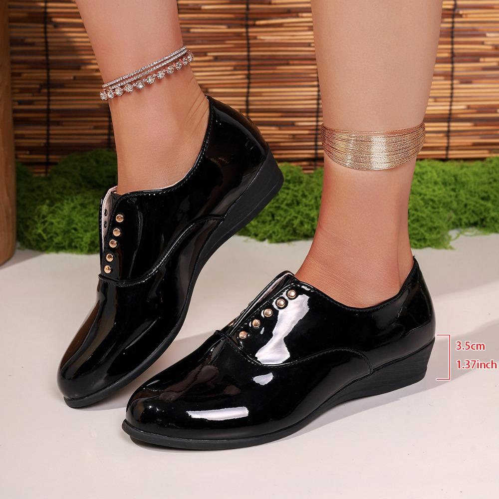 Damen Sneaker Atmungsaktiv Runde Zehenpartie Trendige Sneaker Damen Neue Lackleder Schuhe Mode Hochzeitsschuhe Damen Zapatos De Mujer