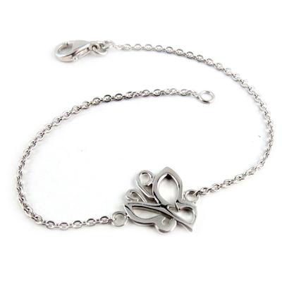 [K9571] - Silver 'Butterfly' Silver Bracelet